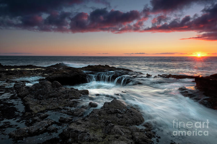 Sunset Photograph - Thors Overflow by Michael Dawson