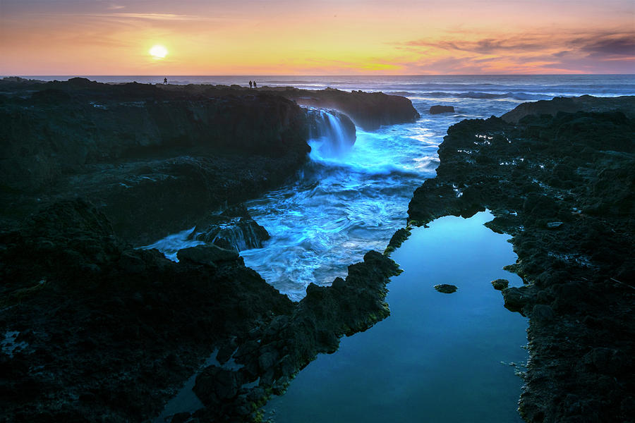 Thors Well Sunset  Photograph by John Poon