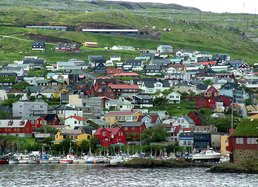 Thorshavn Town and Harbour Farie Islands Photograph by Sam Hall - Fine ...