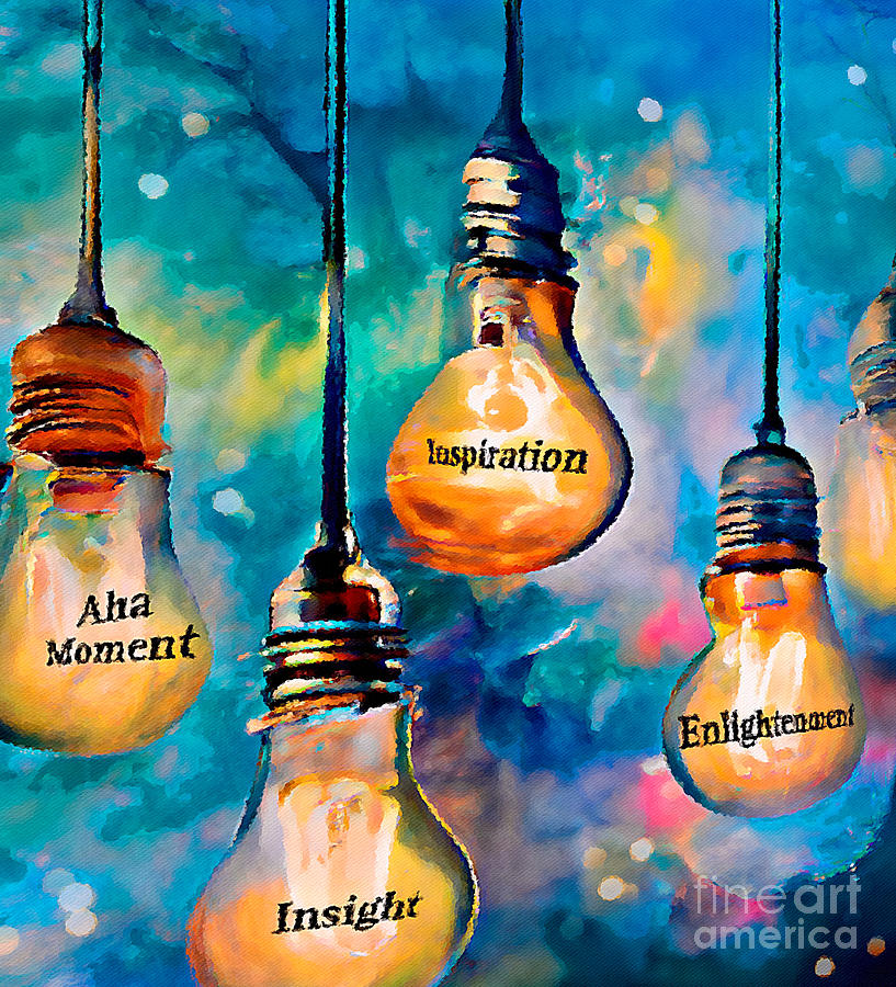 Those Lightbulb Moments in Life Digital Art by Lauries Intuitive