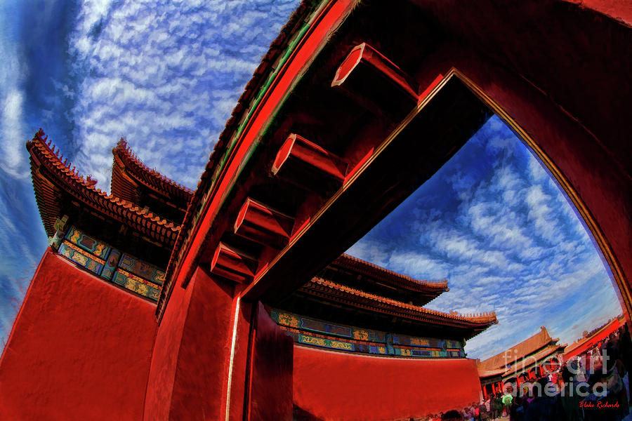 Though Arch At The Hall of Supreme Harmony China Photograph by Blake Richards