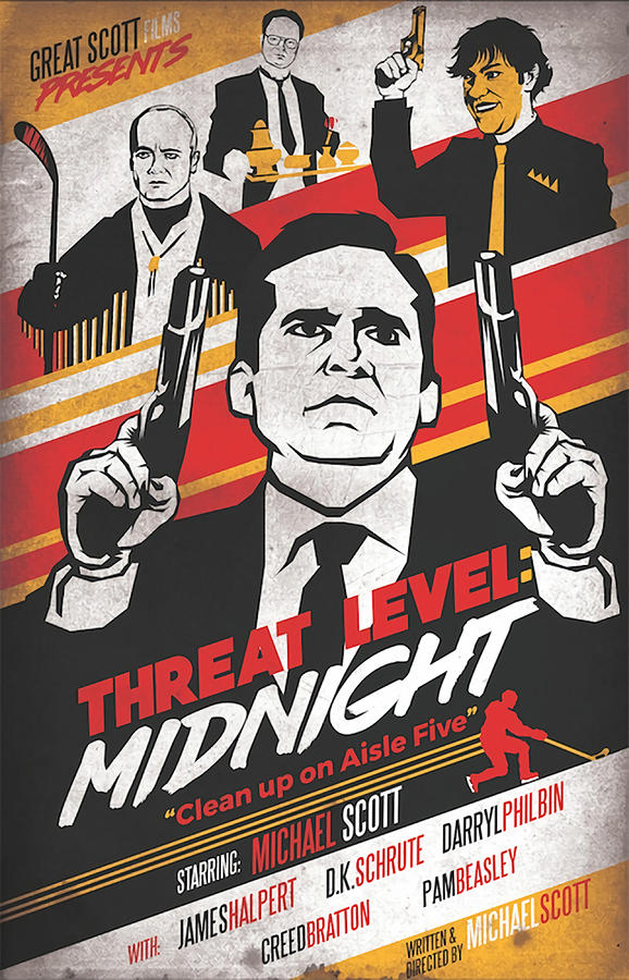 Threat Level Midnight Clean up on Aisle Five Painting by Patel Mason ...