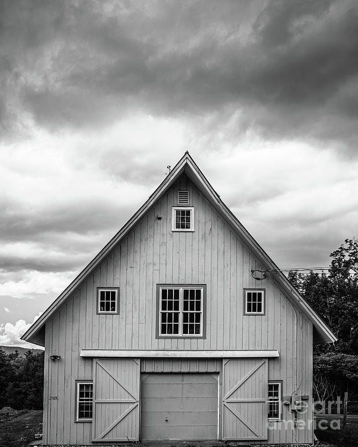 Threatening skies over the old barn Photograph by Edward Fielding