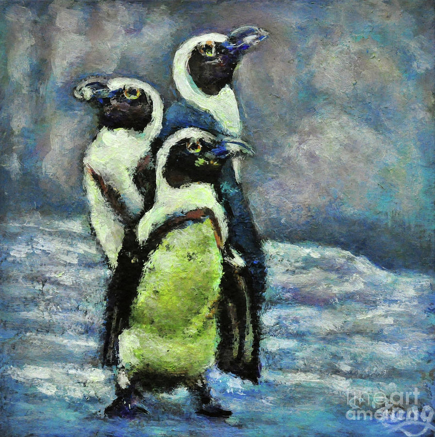 Three Amigos Painting by Eileen  Fong
