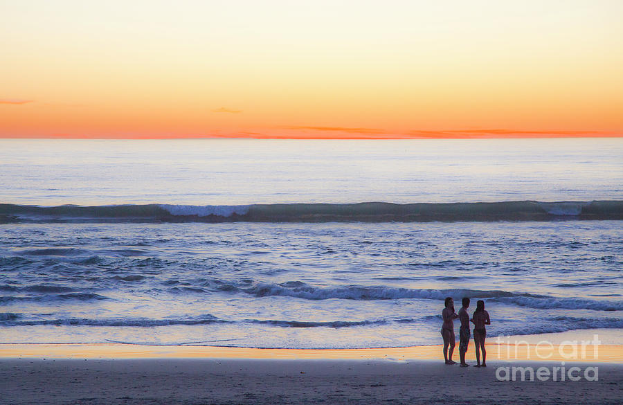 Three at Sunset Photograph by Catherine Walters