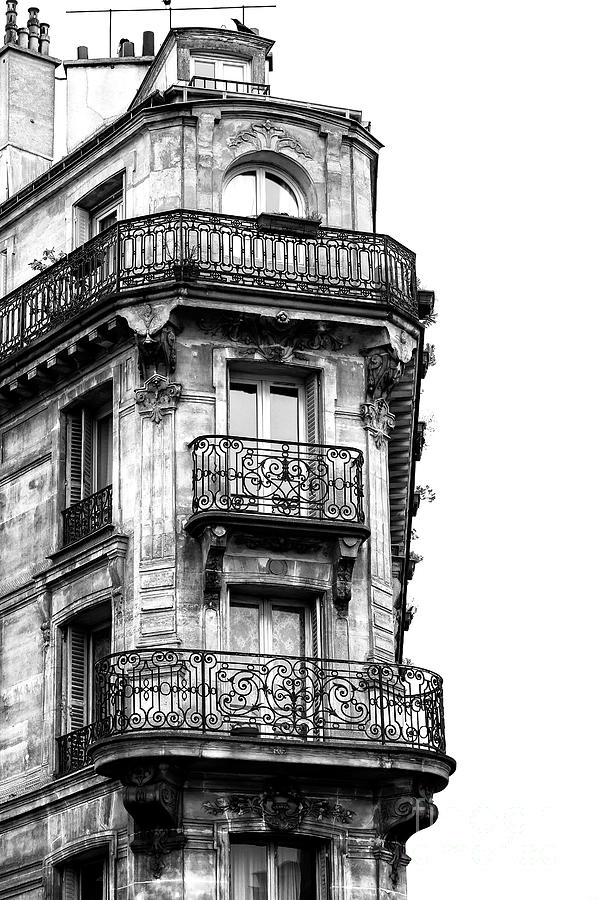 Three Balconies in Paris France Photograph by John Rizzuto