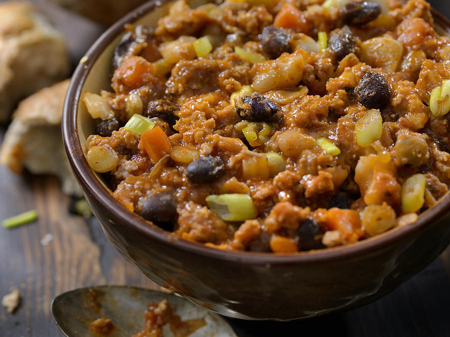 Three Bean Chili with Lentils Photograph by LauriPatterson Three Bean Chili with Lentils Photograph by LauriPatterson