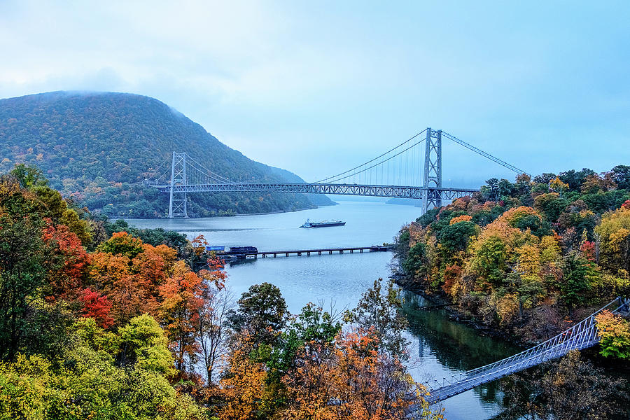 Three Bridges Photograph by Carole Debeer - Pixels