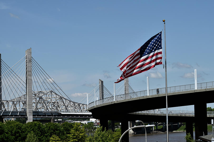 Three Bridges In Louisville Photograph by Kathy K McClellan