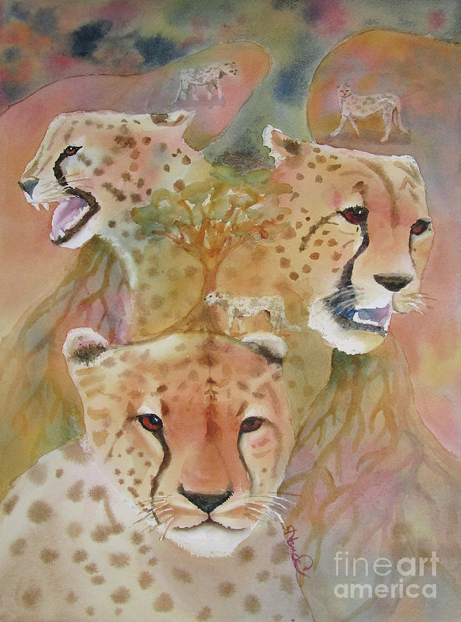 Three Brothers Painting by Nancy Charbeneau