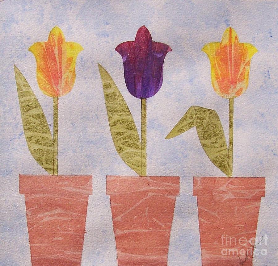 Three Cheers For Spring Painting by Jackie Mueller-Jones