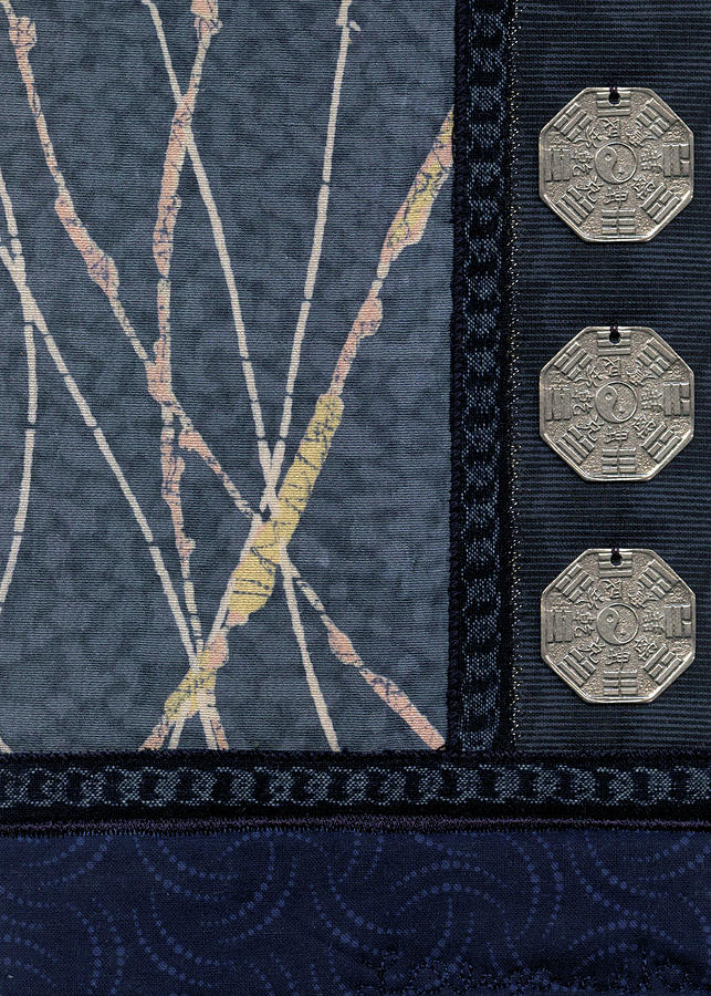 Three Coins Tapestry - Textile by Linda Mae Olszanski