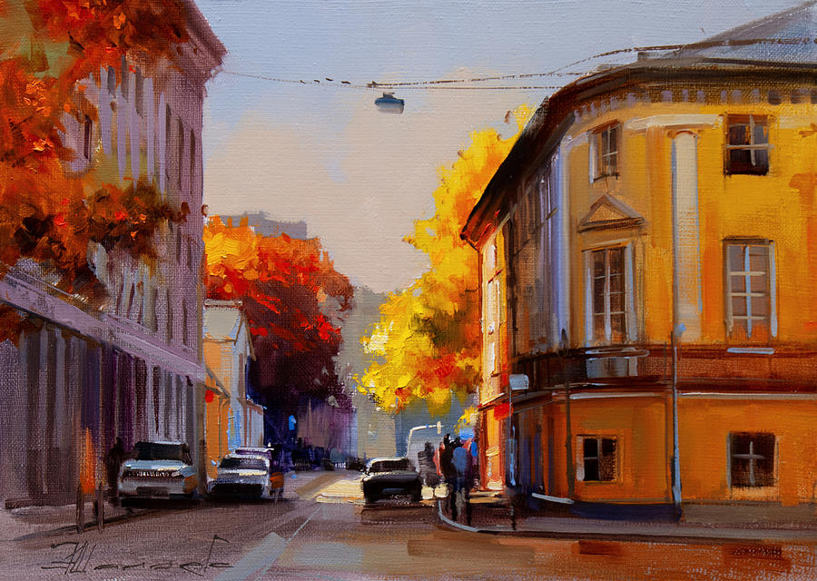 Three Days Before The Opening Day. Bolshoy Levshinsky Lane Painting