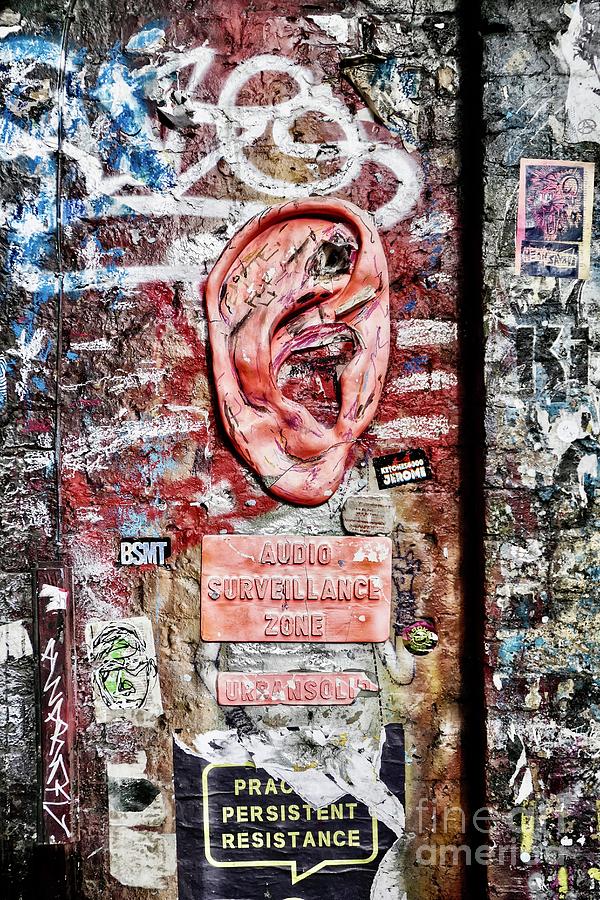 Three Dimensional Graffiti In London Photograph