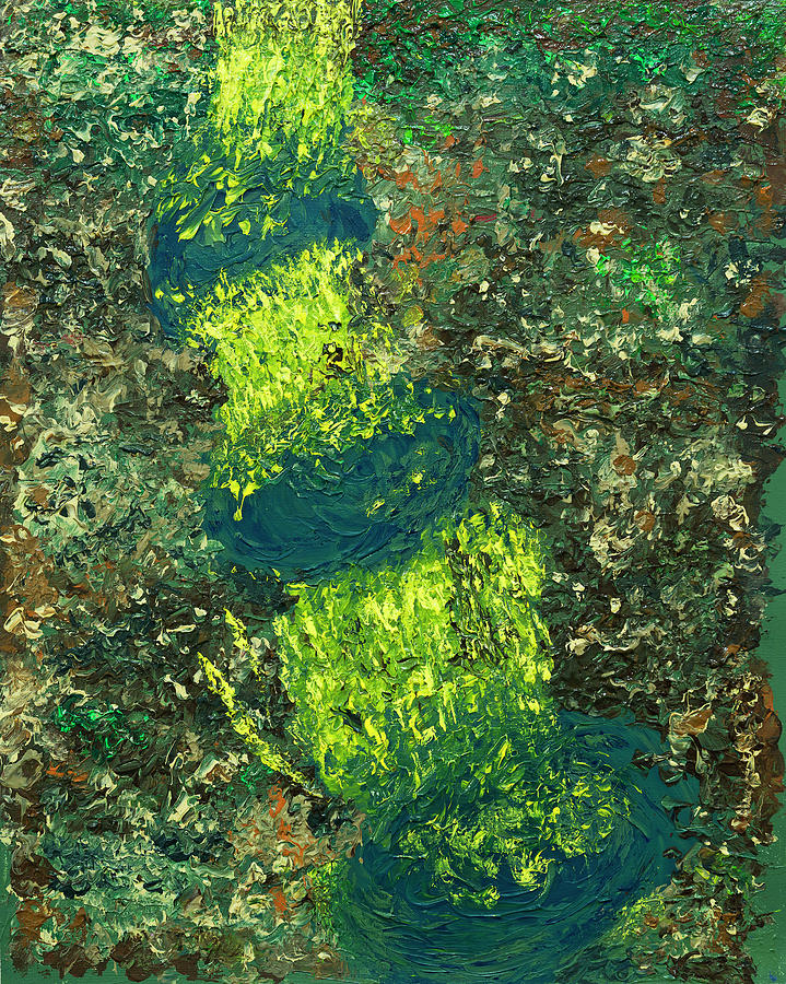 Three Falls Painting by Jay Heifetz