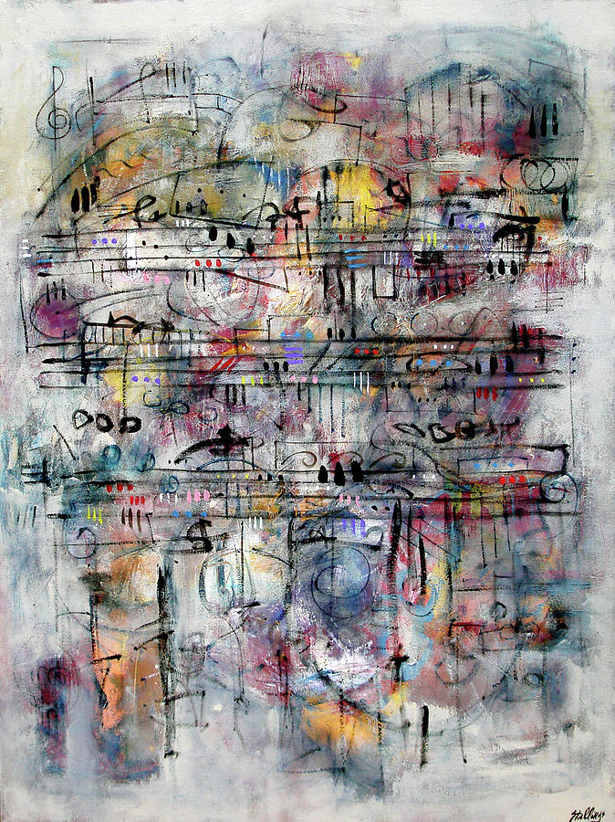 Three For Strings Painting by Jim Stallings