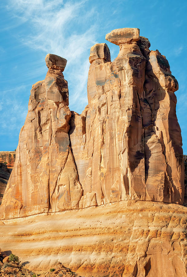 Three Gossips Arches National Park Moab Utah Close Up Photograph
