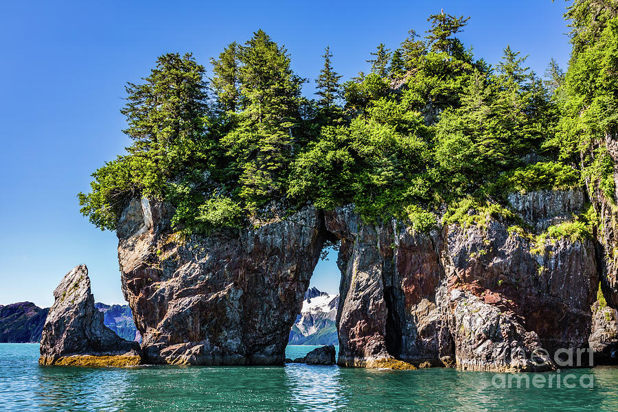 Three-Hole Point in Aialik Bay, Alaska Photograph by Lyl Dil Creations