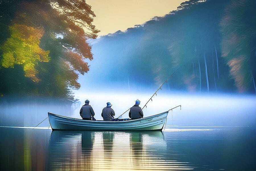 Tree Photograph - Three in a Boat by Pete Federico Tree Photograph - Three in a Boat by Pete Federico