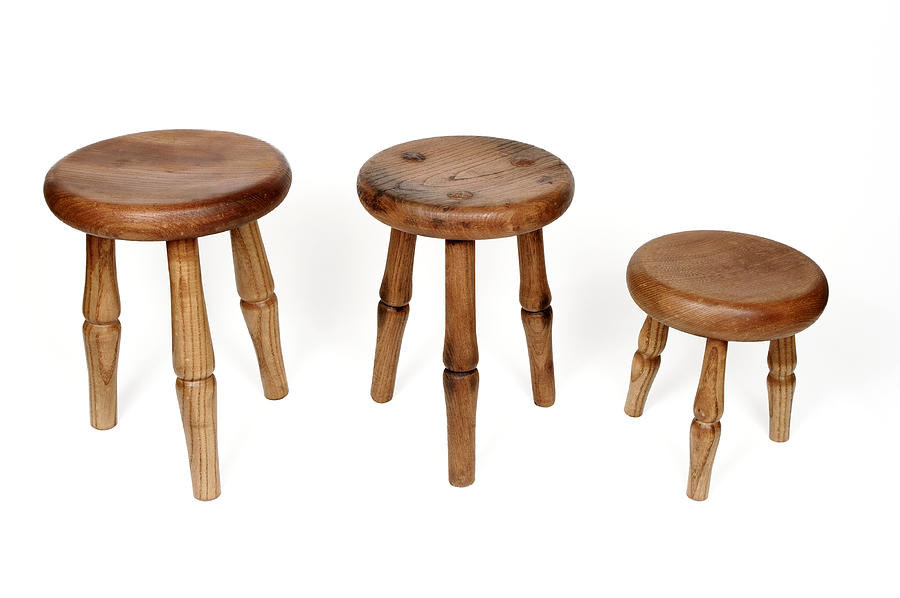 Three Legged Milking Stools Photograph by Difydave