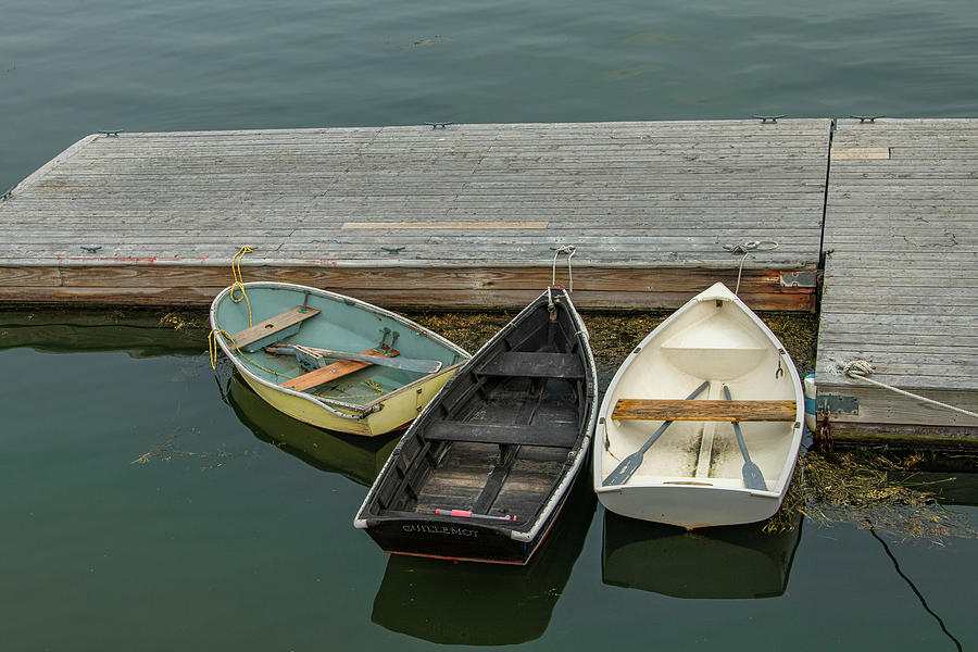 Three Little Boats Photograph by Marcy Wielfaert