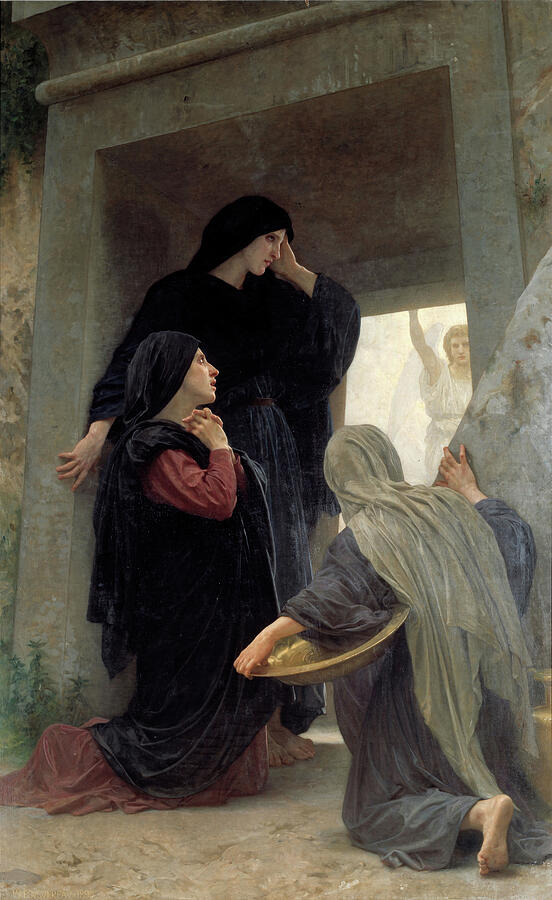 Three Marys at the Tomb  Painting by William Adolphe Bouguereau