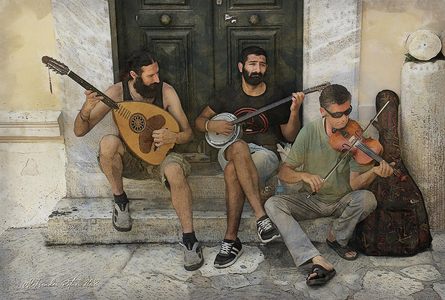 Three musicians Photograph by Aleksander Rotner