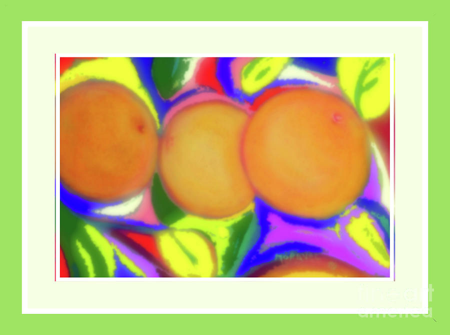 Three Oranges Pastel by Shirley Moravec