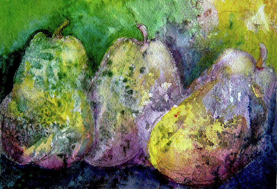 Three Over-ripe Pears Painting