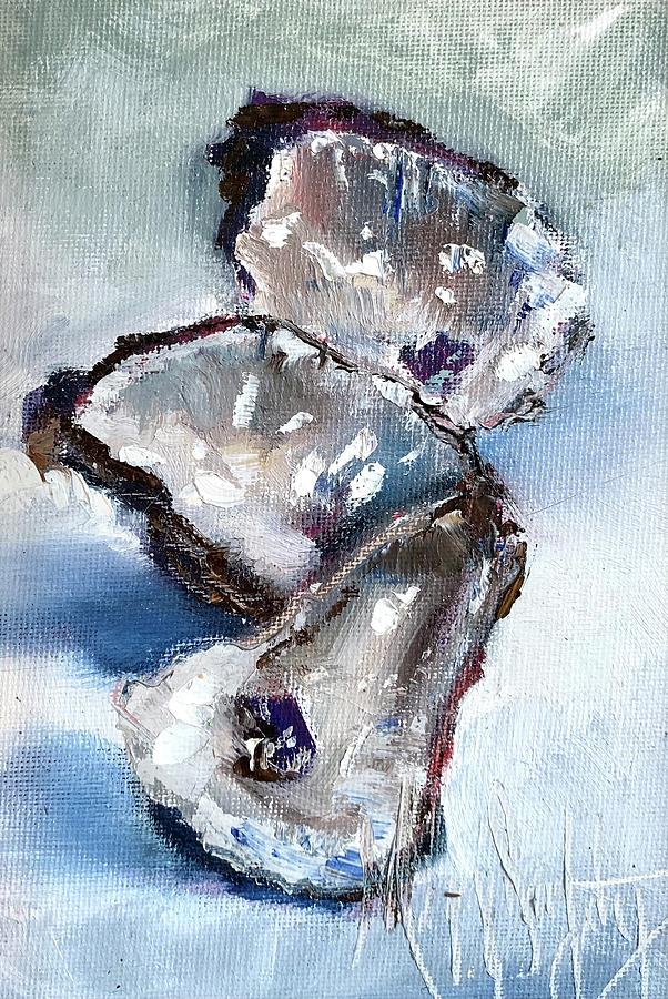 Three Oysters Painting by Maggii Sarfaty