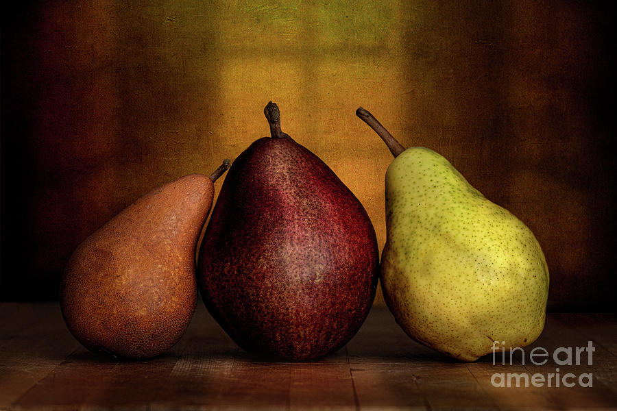 Three Pears #1 Photograph by Jarrod Erbe