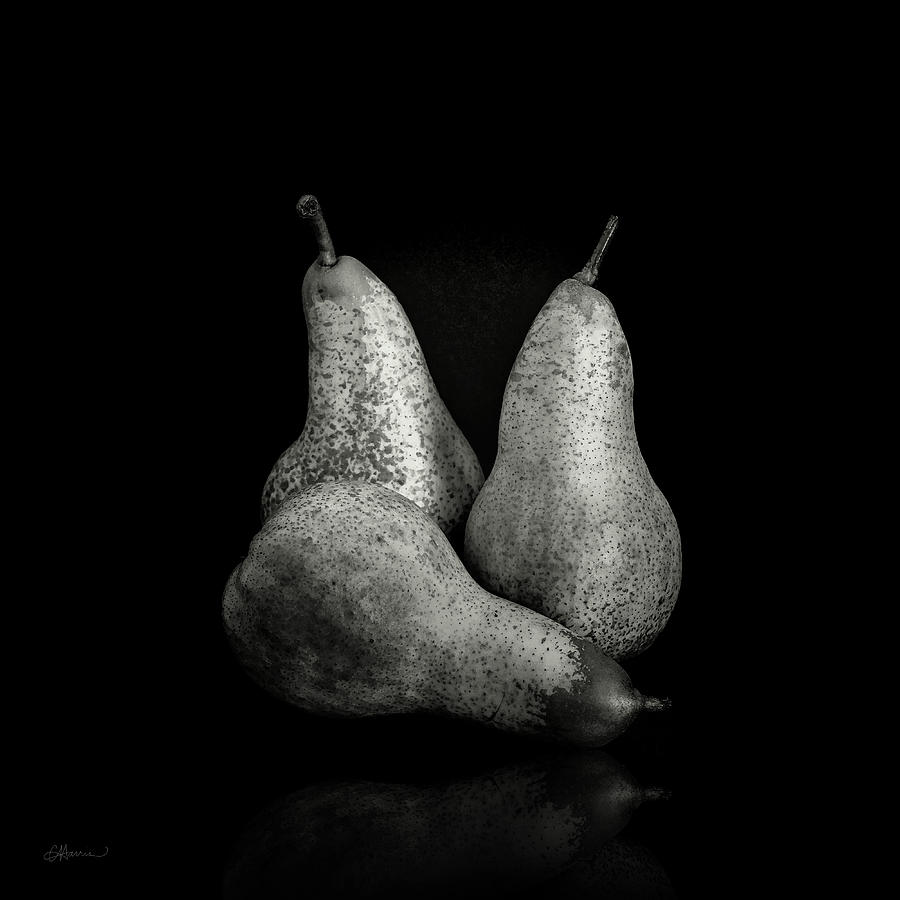 Three Pears Digital Art by Cindy Collier Harris