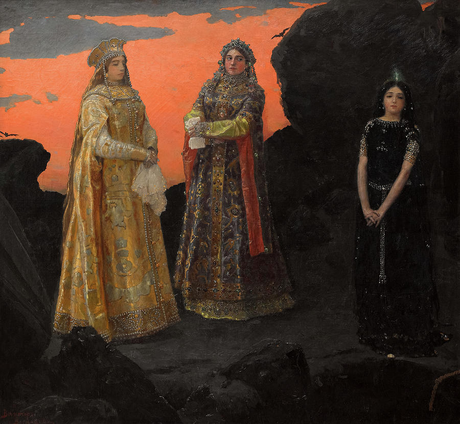 Magic Painting - Three Princesses of the Underground Kingdom by Viktor Vasnetsov