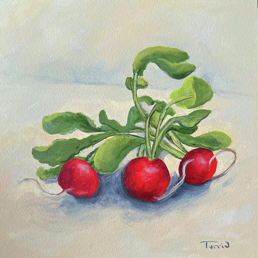 Three Radishes Painting by Torrie Smiley