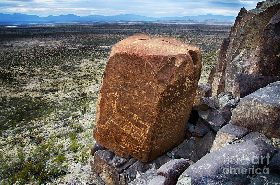 Three Rivers Petroglyphs New Mexico 12 Photograph by Bob Christopher