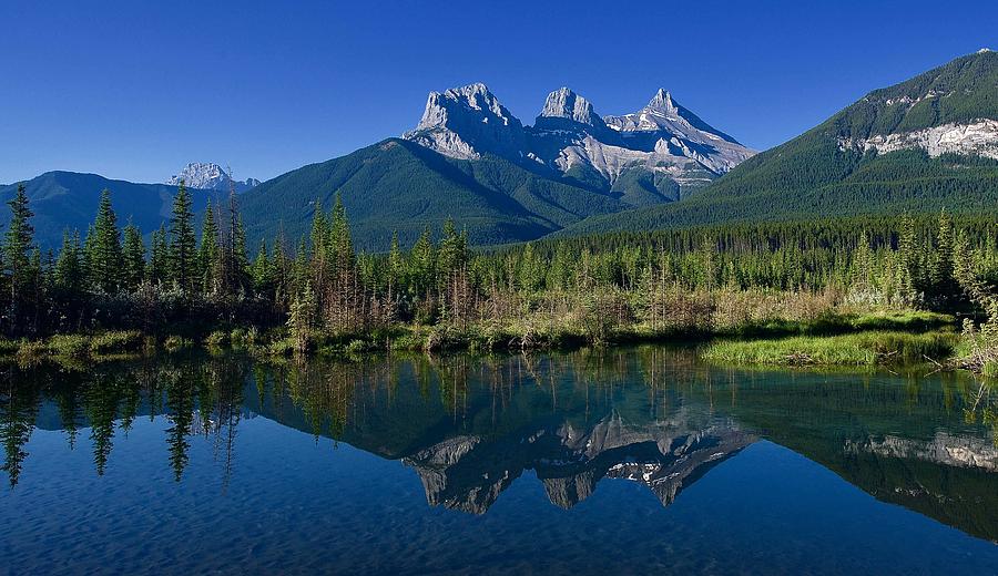 Three Sisters, Alberta, Canada Photograph by Andrea Iberti - Pixels