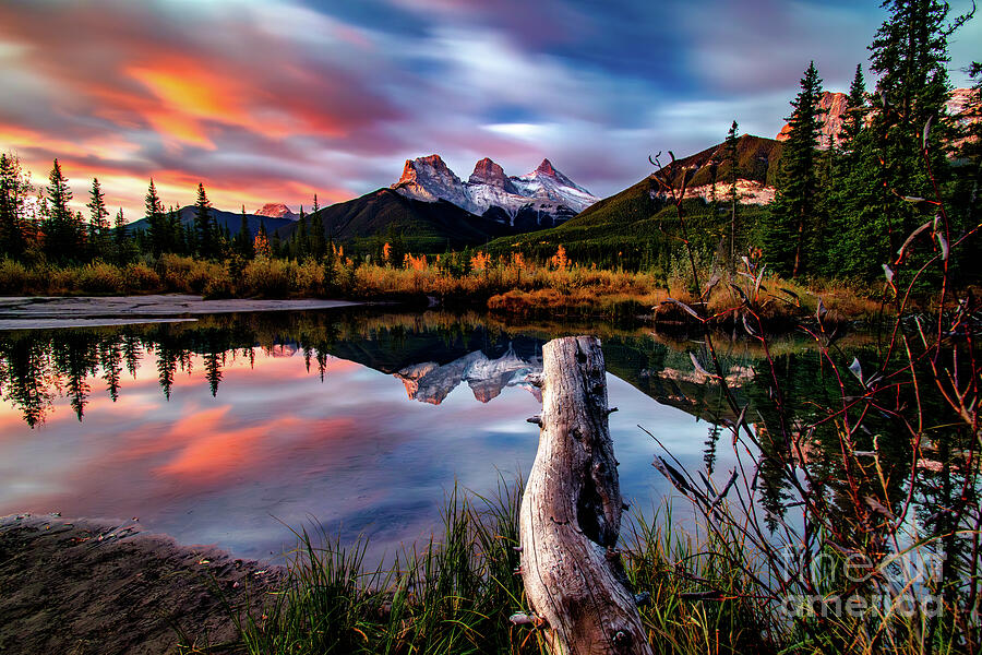 Three Sisters Canmore Photograph by Thomas Nay Three Sisters Canmore Photograph by Thomas Nay