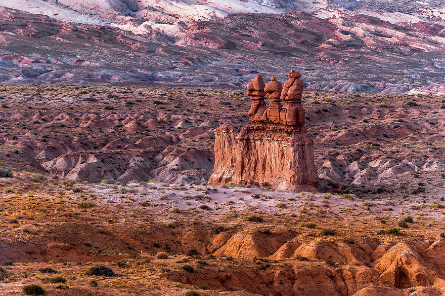 Three Sisters - Desert Layers Photograph by Eric Albright