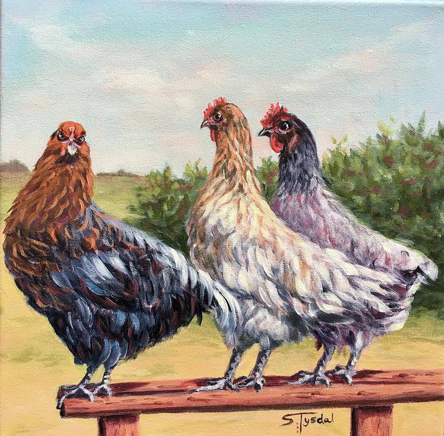 Three Sisters Painting by Sheila Tysdal
