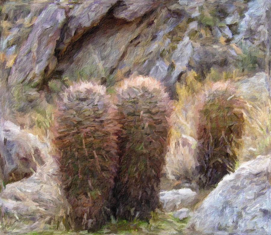 Three Sisters Painting by Snake Jagger