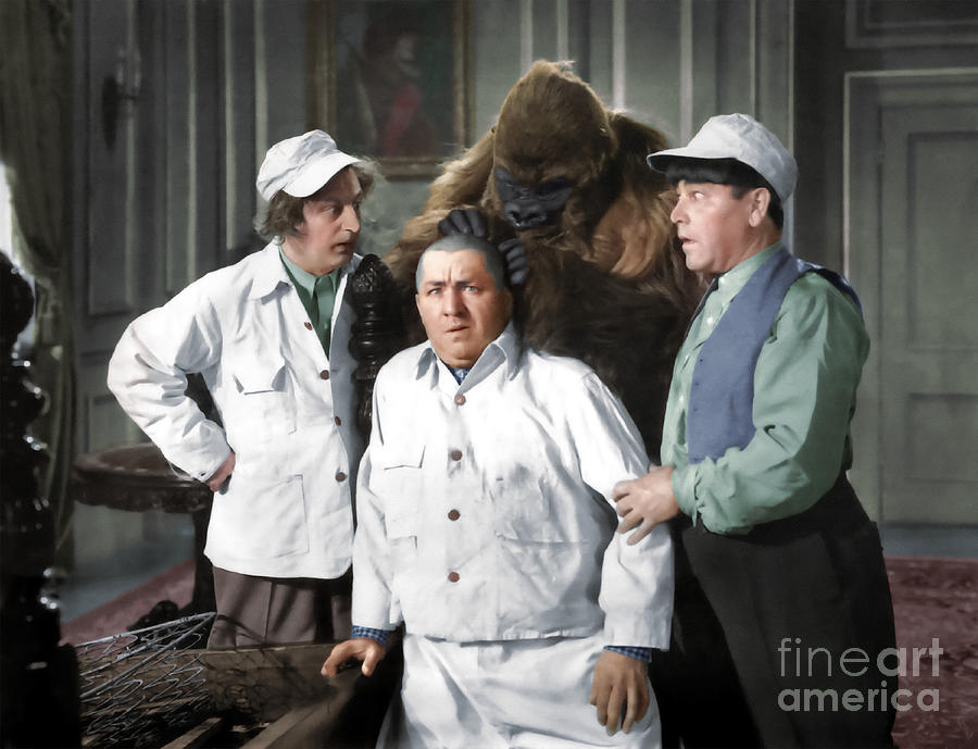 Three Stooges and the Gorilla Photograph by Franchi Torres