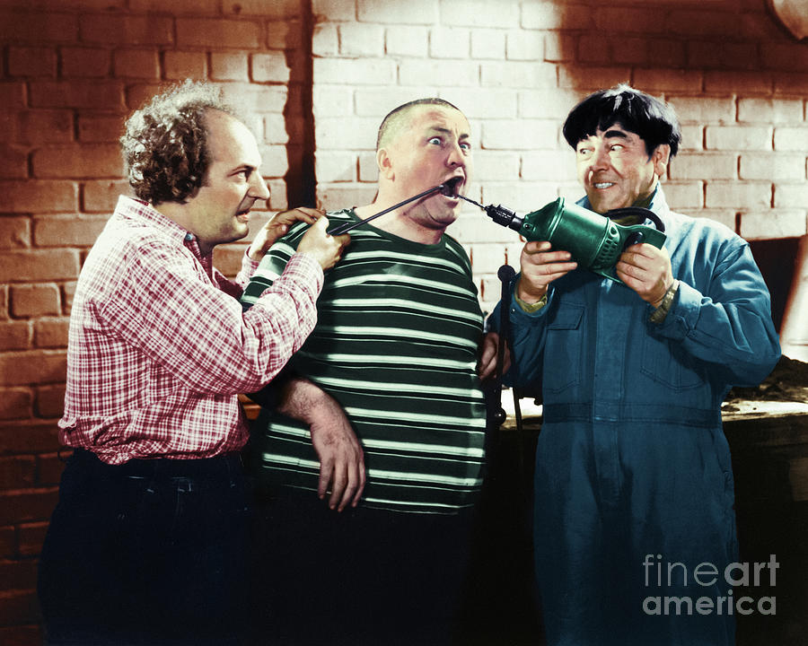 Three Stooges Helping a Friend Digital Art by Franchi Torres