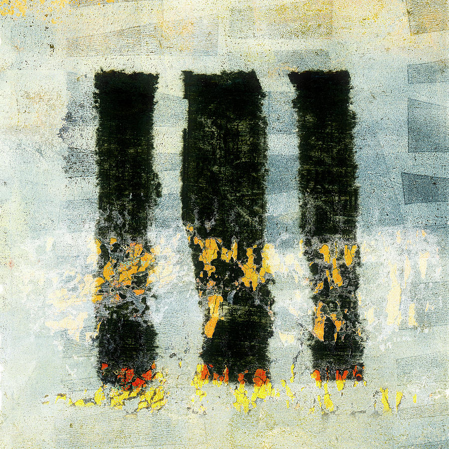 Three Towers Mixed Media by Carol Leigh