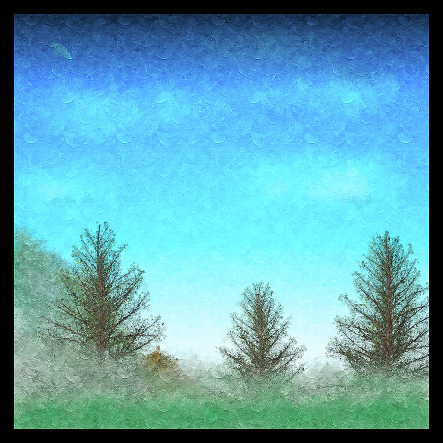 Three Trees Digital Art by George Pennington