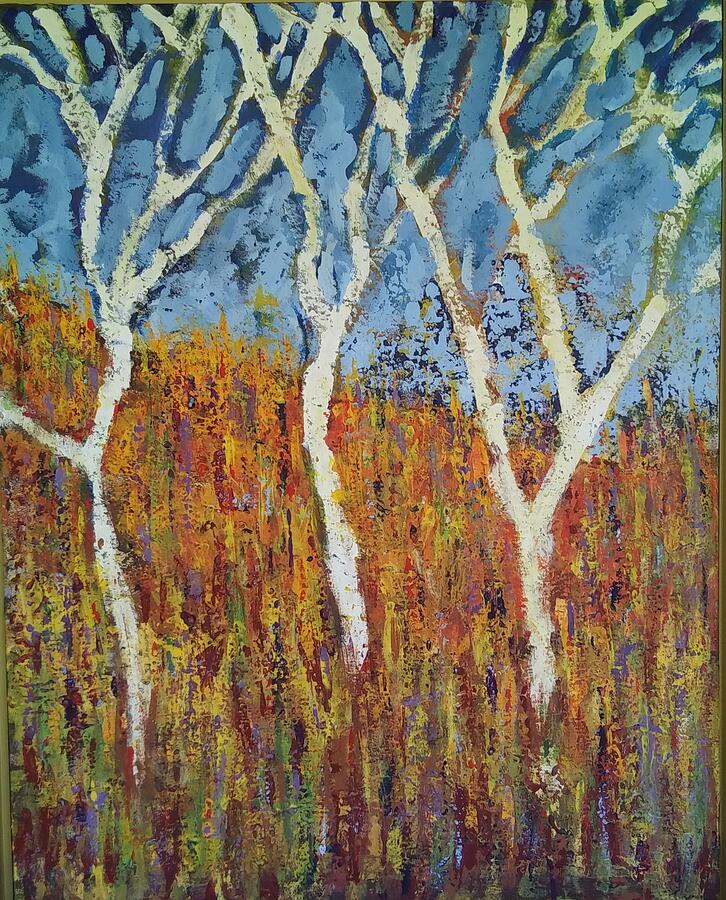 Three Trees Painting by Michael Lynn Brown - Fine Art America