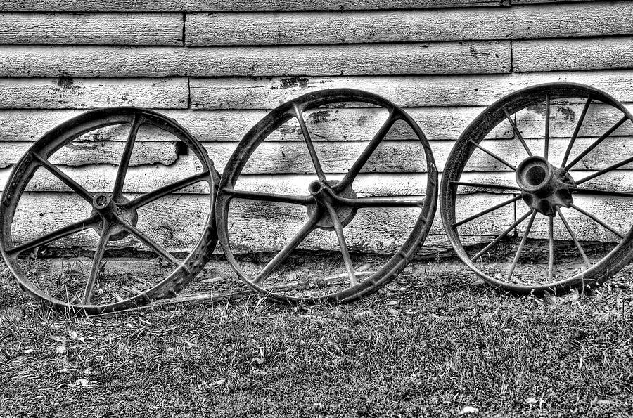 Three Wheels Photograph by Anthony M Davis