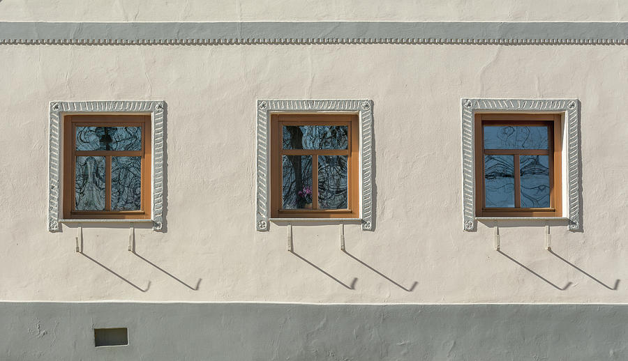 Three Windows on Minimalist Photograph Photograph by Martin Vorel Minimalist Photography