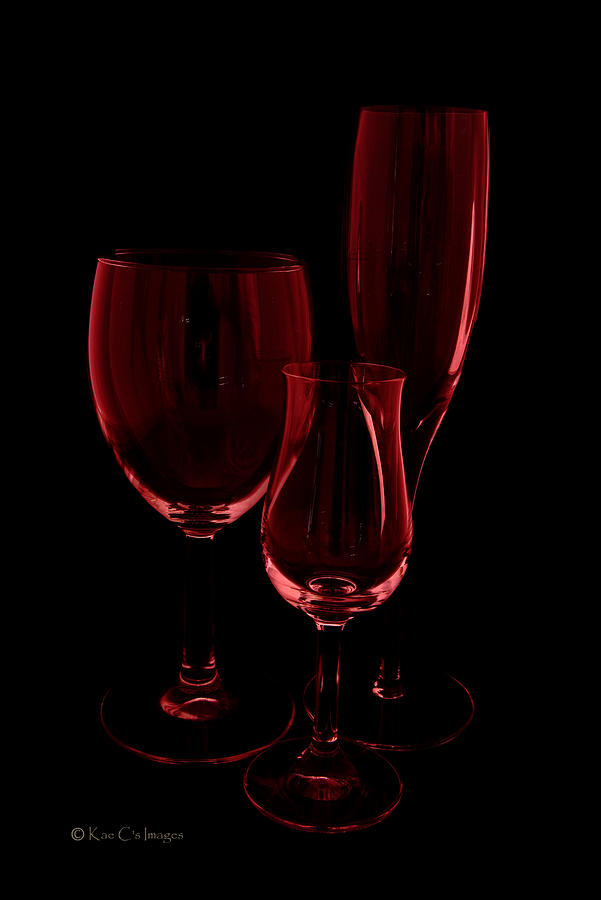 Three Wine Glasses Photograph by Kae Cheatham