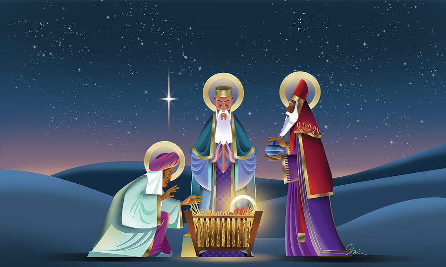 Three Wise Men Horizontal Digital Art by Trevor Irvin - Fine Art America