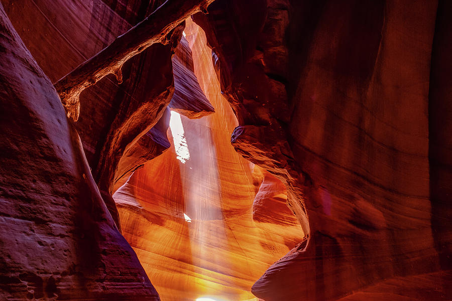 Antelope Canyon Photograph - Through Canyon Walls - Antelope Canyon by Gregory Ballos